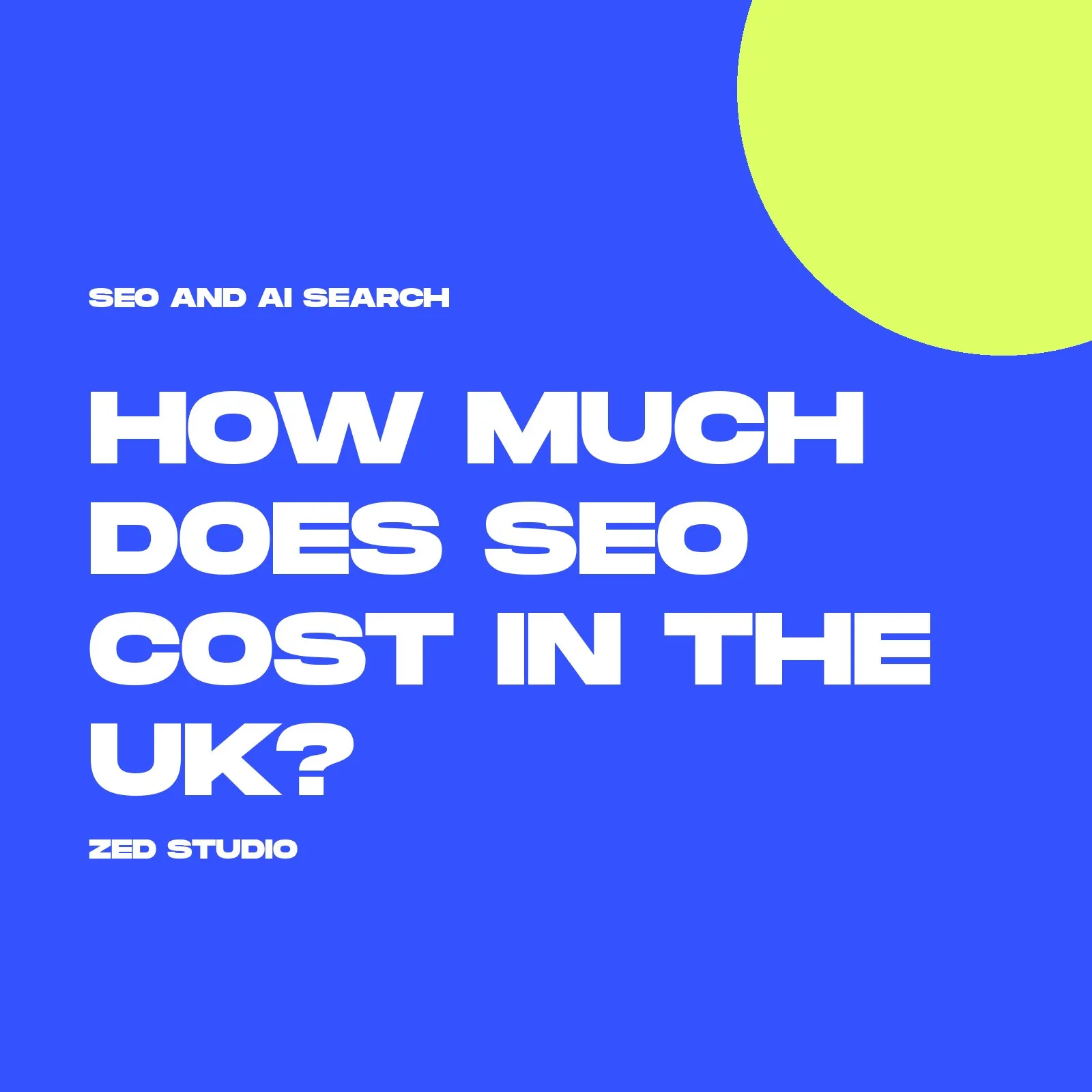 How much does SEO cost in the UK?