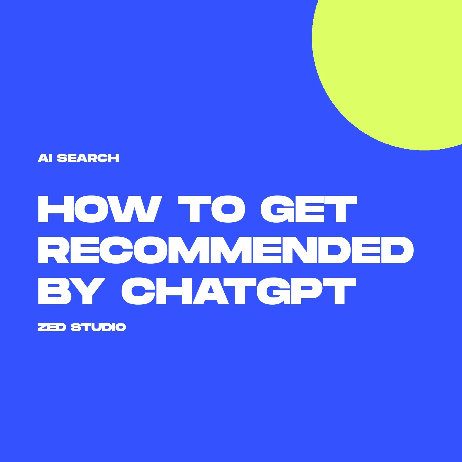 How to get your business recommended by ChatGPT