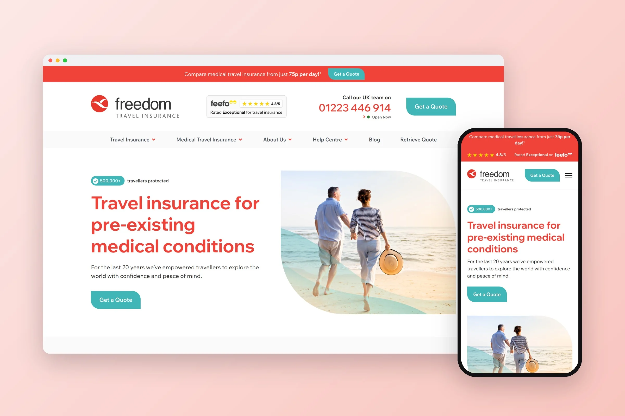 The Freedom Insurance website