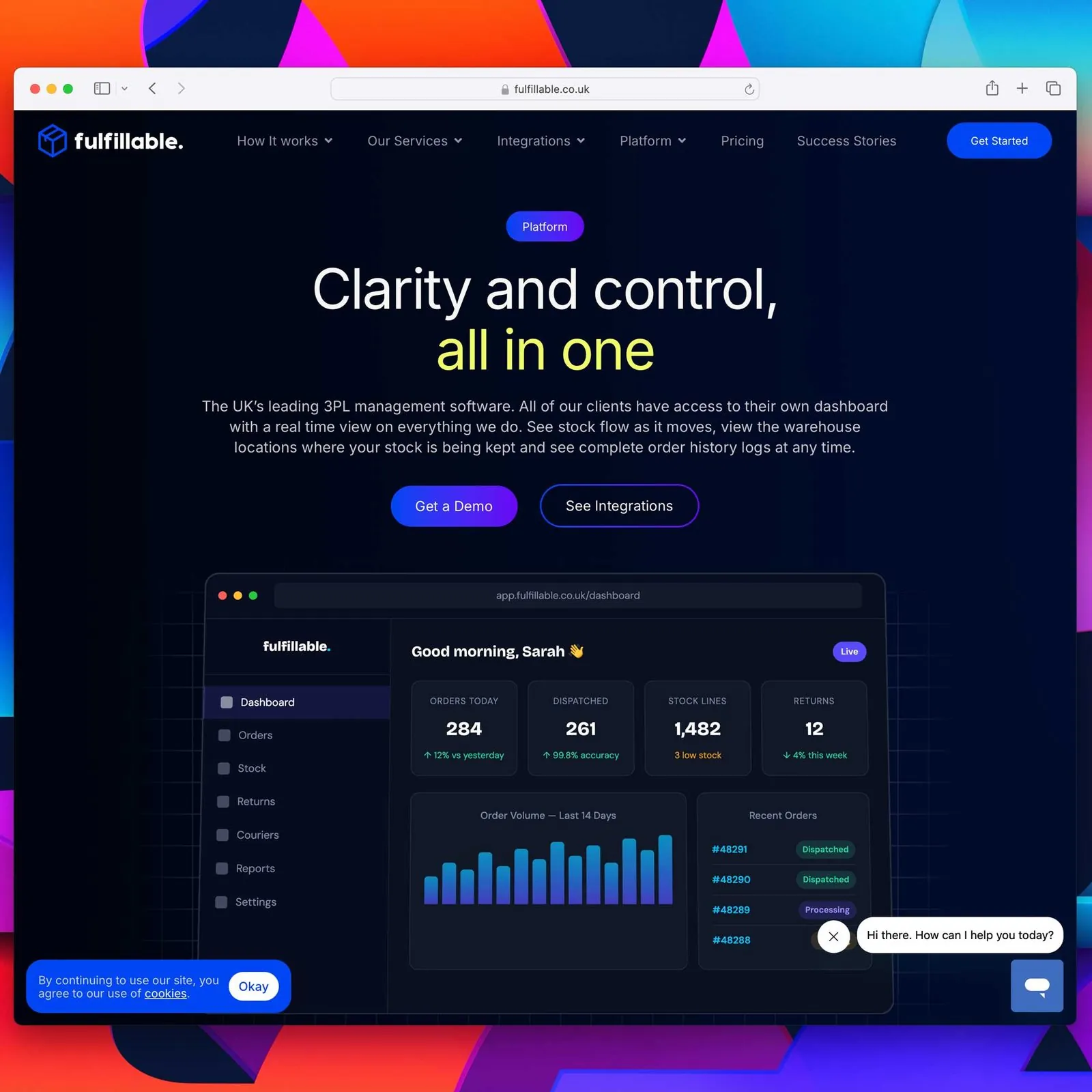 The Fulfillable website