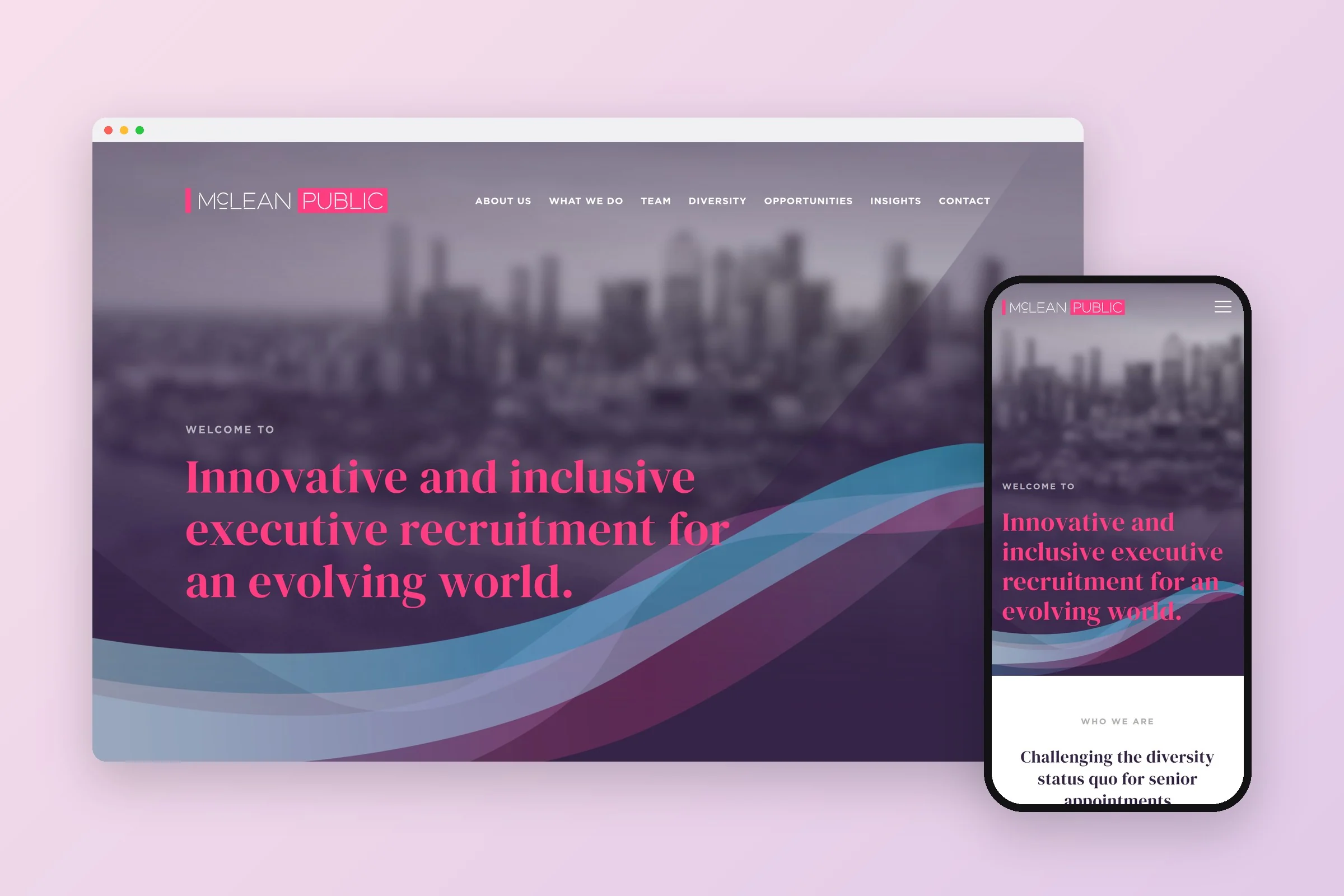 The McLean Public website homepage