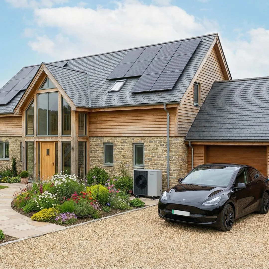 An Eco Installer heat pump installation